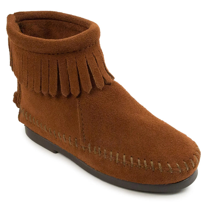 Minnetonka Back Zipper Hardsole Boot - Children's Boot - Hatcountry