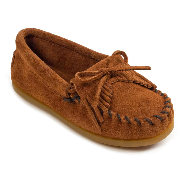 Minnetonka Kilty Hardsole Suede - Children's Moccasin - Hatcountry