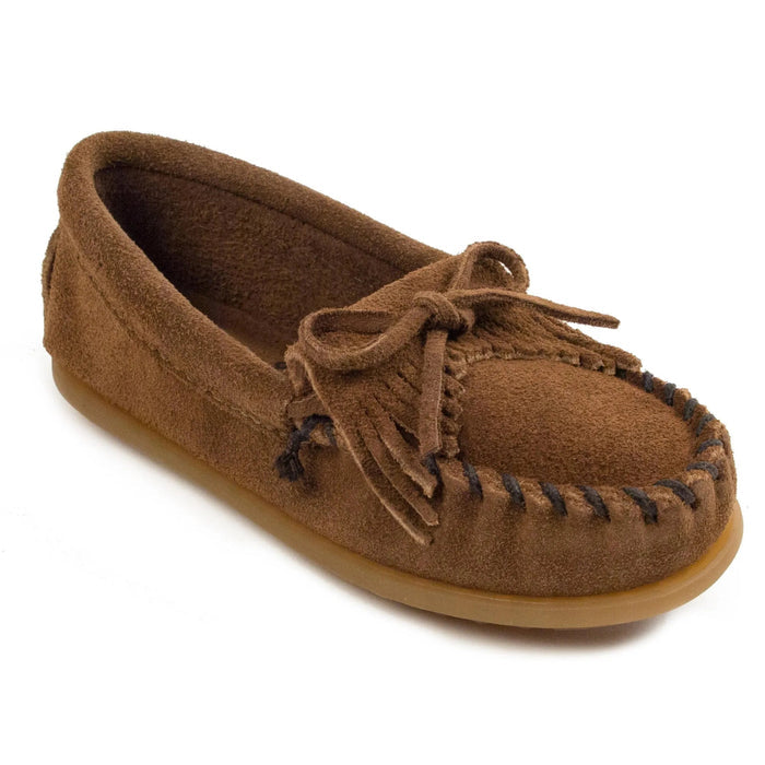 Minnetonka Kilty Hardsole Suede - Children's Moccasin - Hatcountry