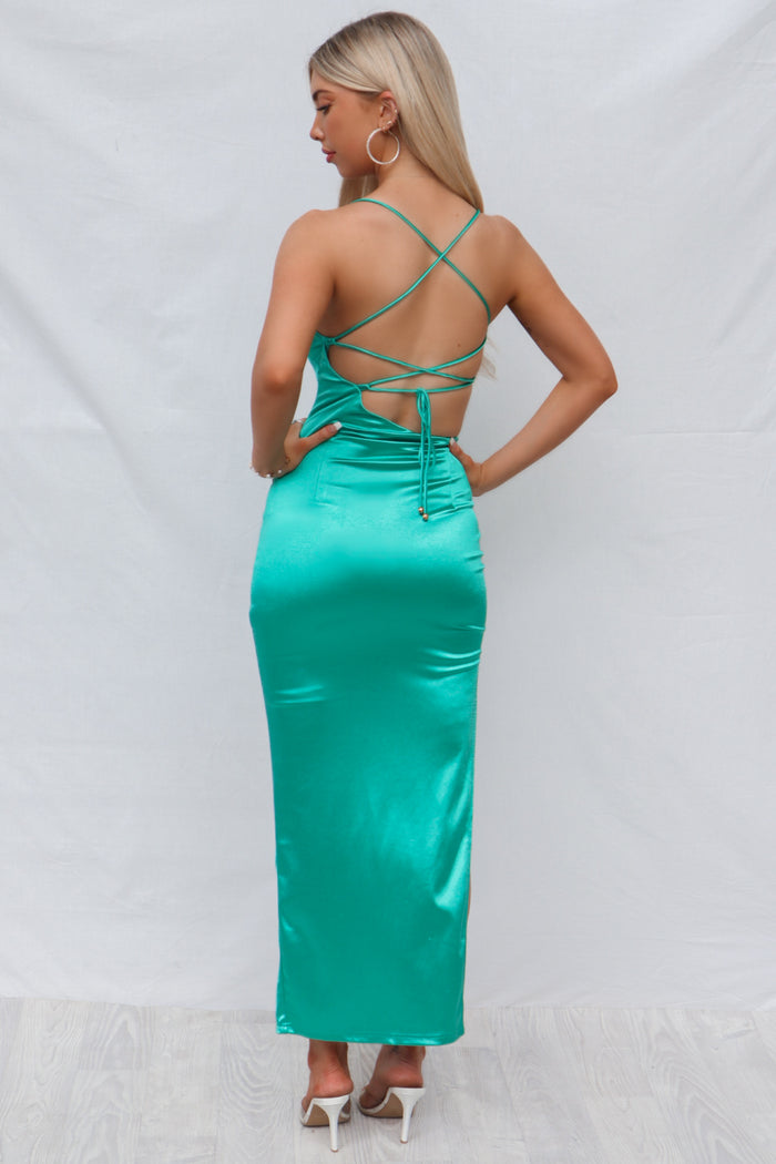 Moana Maxi Dress - Green - Runway Goddess