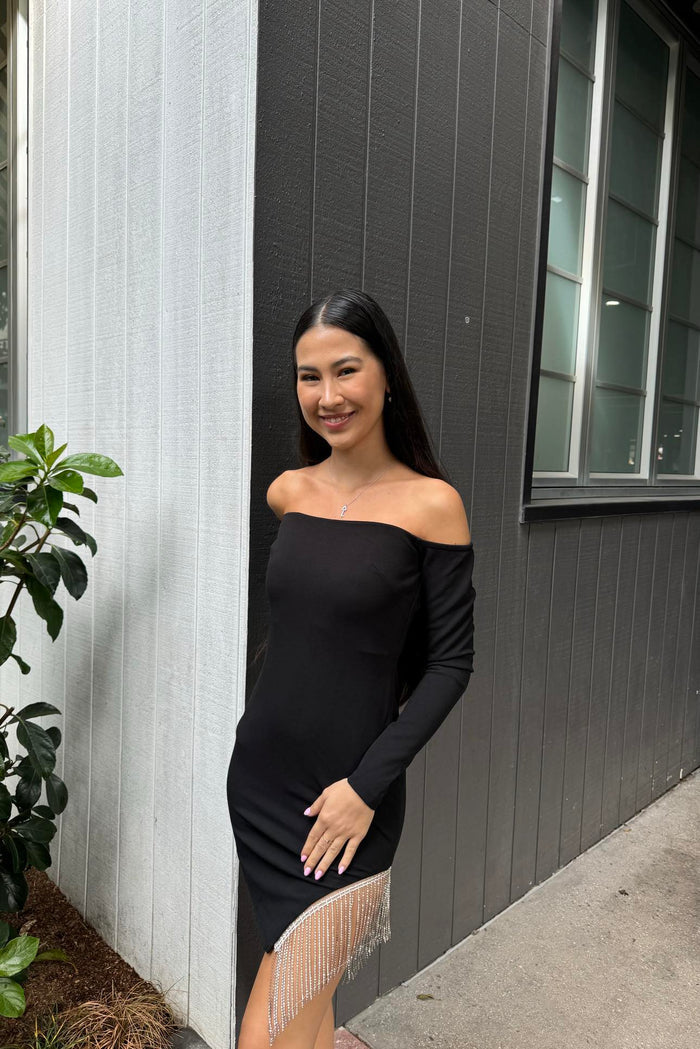Momo Mini Dress - Black - Runway Goddess