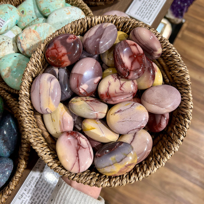 Mookaite Palm Stone