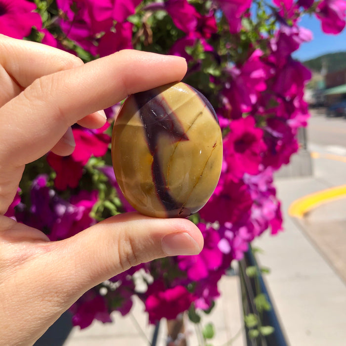 Mookaite Palm Stone