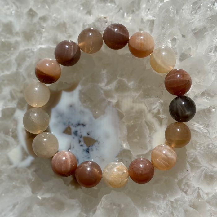 Moonstone Beaded Bracelet