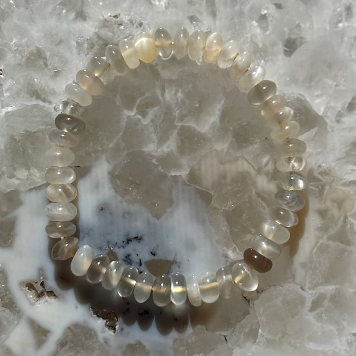 Moonstone Beaded Bracelet