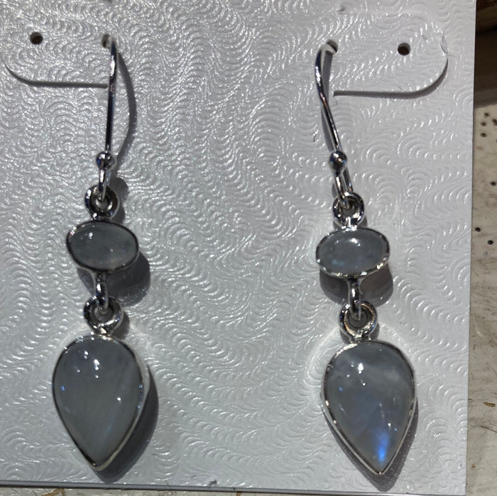Moonstone earrings