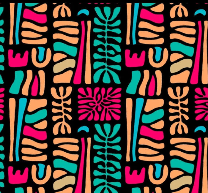 Abstract - Orange/Red/Green - please msg size / Full Length