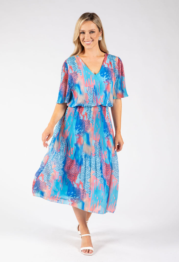 Multi Plisse Dress