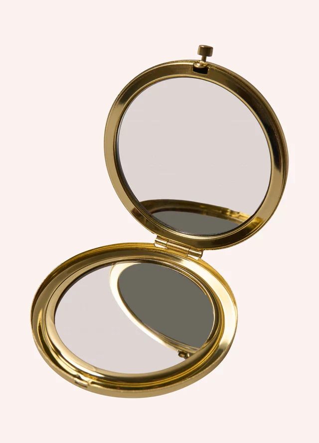 Mustard Flower Embroidered Mirror