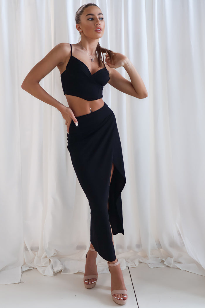 Myora Set Skirt - Black - Runway Goddess