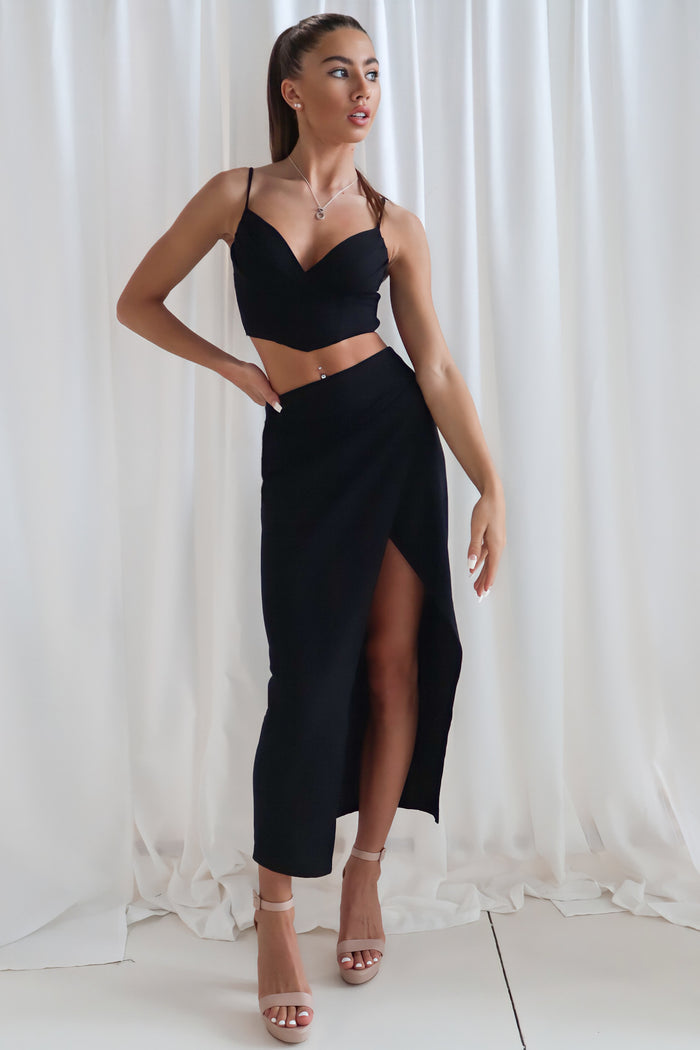 Myora Set Skirt - Black - Runway Goddess