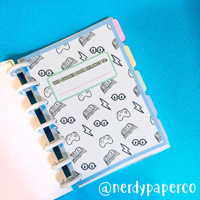 NARGLES - REUSABLE STICKER COLLECTOR BOOK