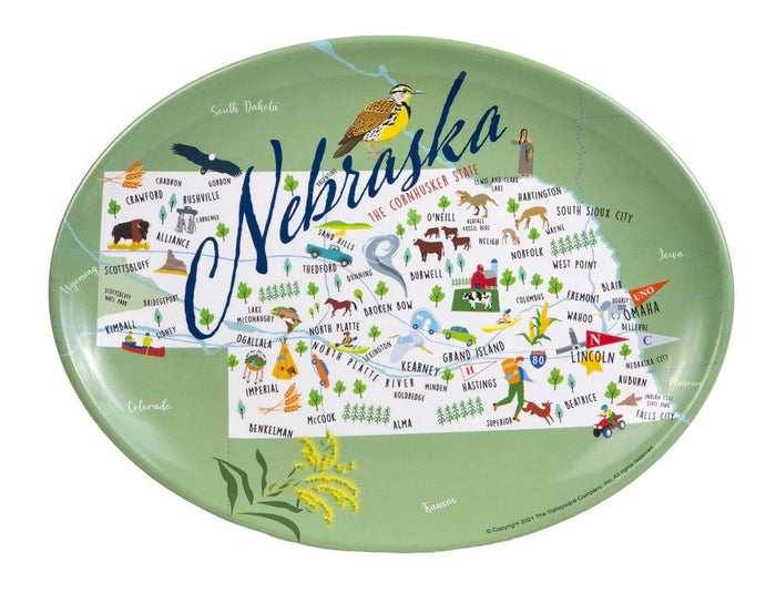 Nebraska- 16" Platter melamine