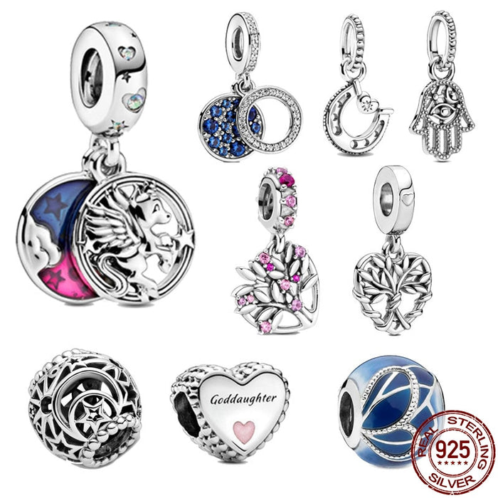 New 925 Sterling Silver Gorgeous Charms - Fit Original 3mm Pandora Bracelet