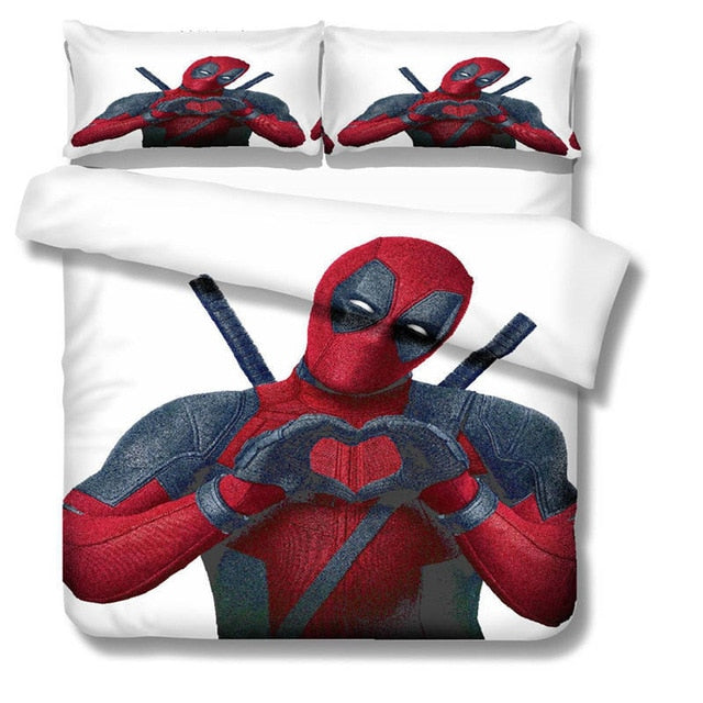 New Marvel Deadpool 3D Quilt Cover/Bedding Sets