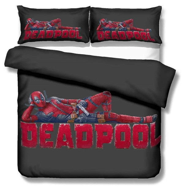New Marvel Deadpool 3D Quilt Cover/Bedding Sets