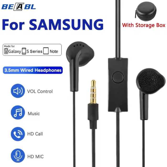 New Original Earbuds/Earphones For Samsung - With Mic