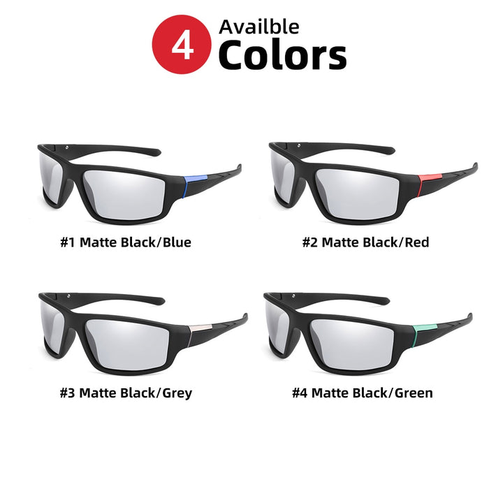NEW Photochromic Sunglasses - Matte Black Sports, Colour Changing Sunglasses