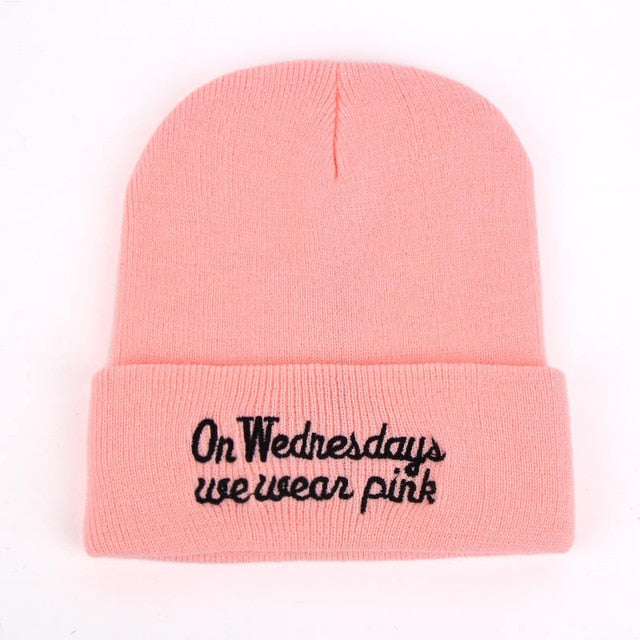New Winter Womens Pink Beanies