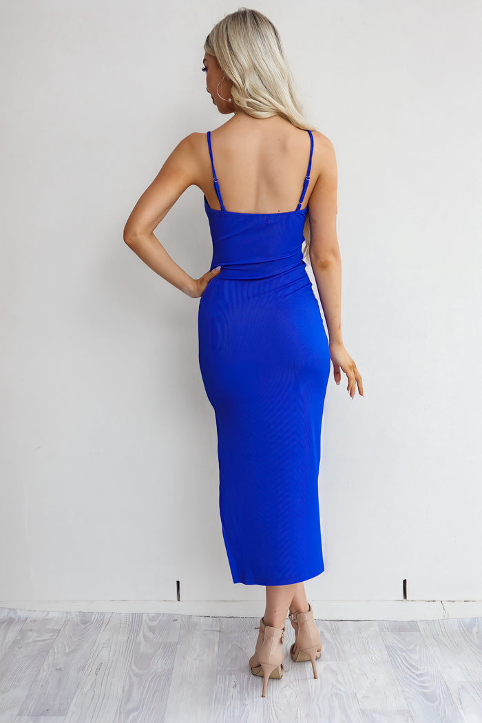 Nia Dress - Electric Blue - Runway Goddess