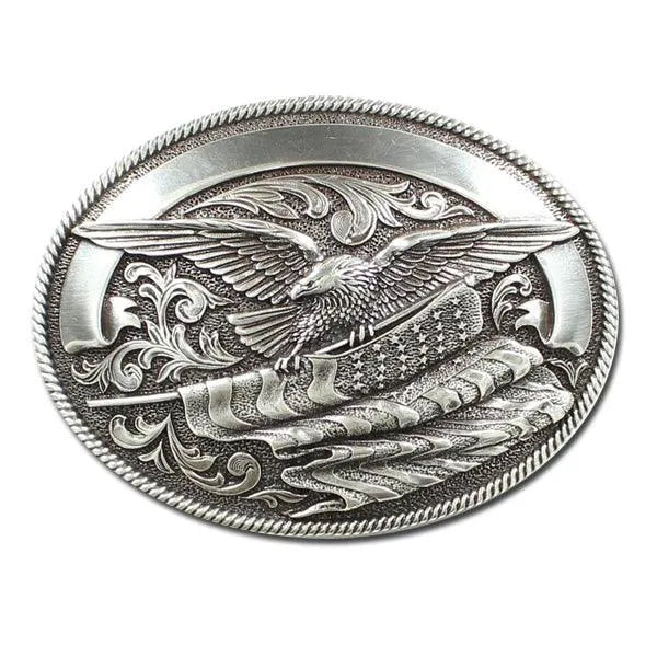 Nocona Carrying The Stars And Stripes - Belt Buckle - Hatcountry