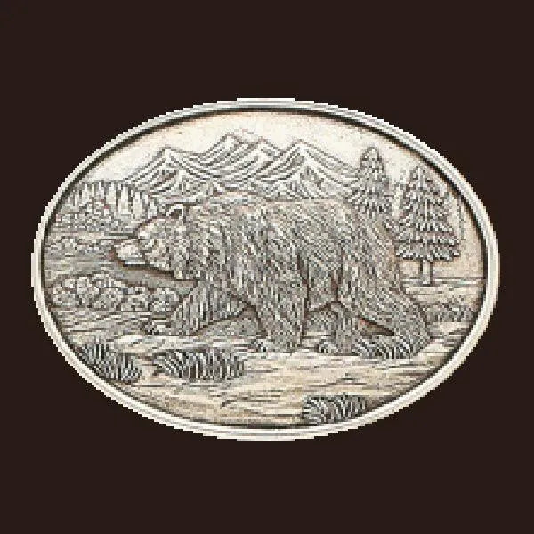 Nocona Grizzly - Belt Buckle - Hatcountry