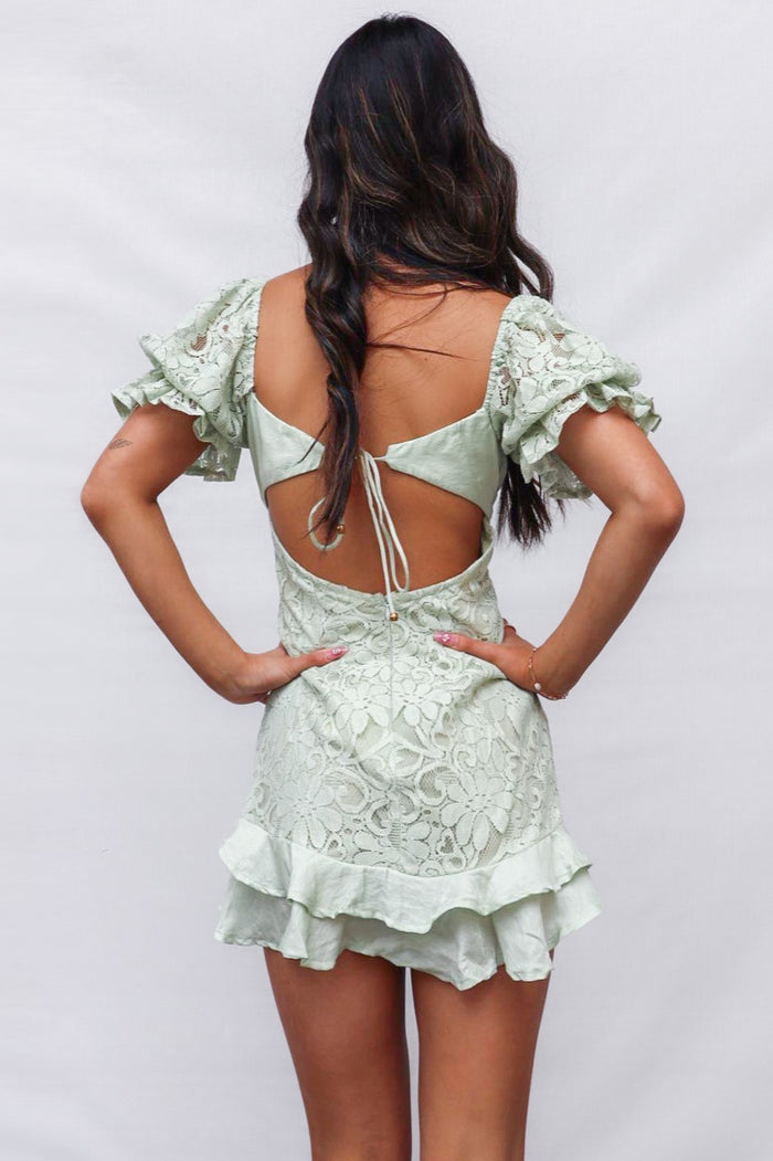 Nora Mini Dress - Mint - Runway Goddess