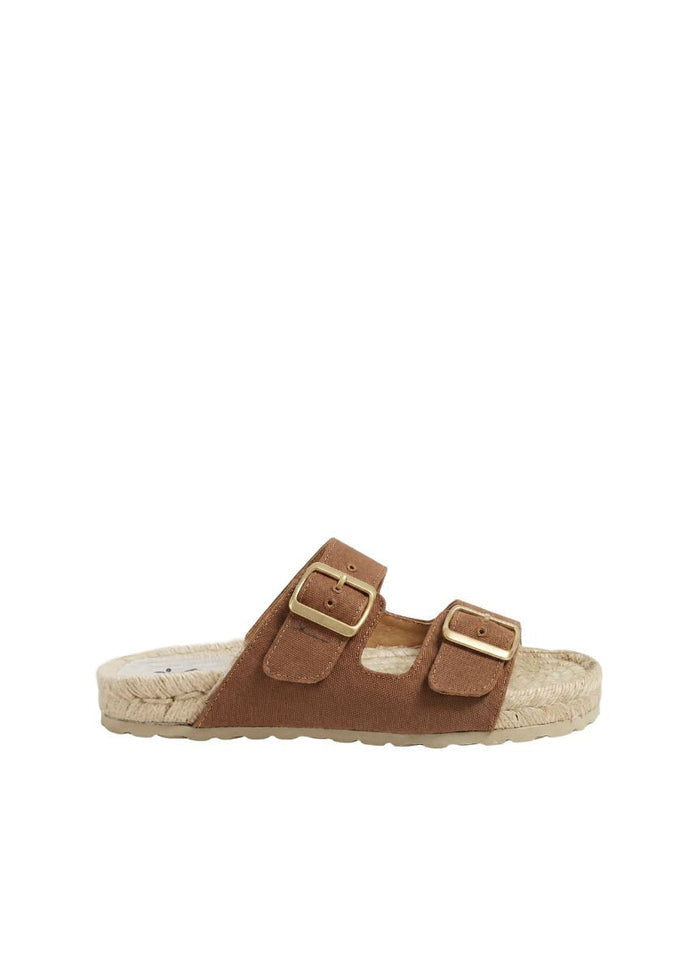 Sandals Manebi Nordic Canvas Sandals Terracotta Apoella
