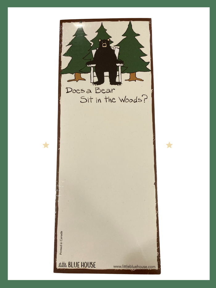 Does a Bear Sit in the Woods