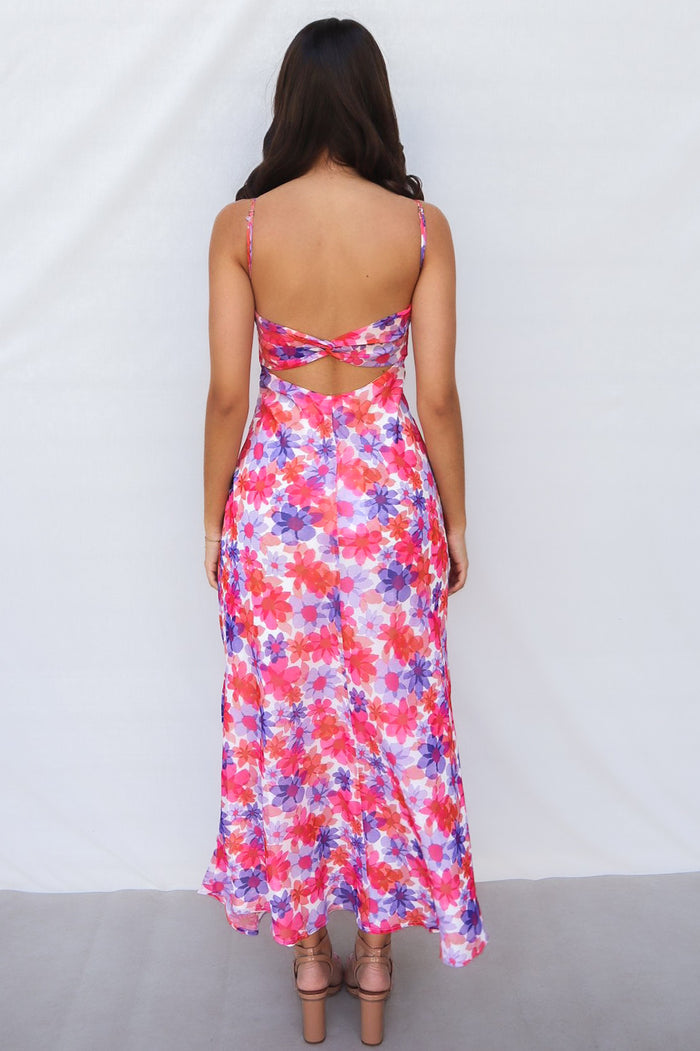 Nova Maxi Dress - Pink Floral - Runway Goddess