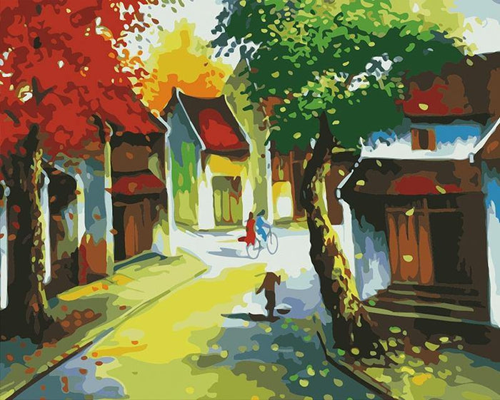 Old town Hanoi Paint by Numbers