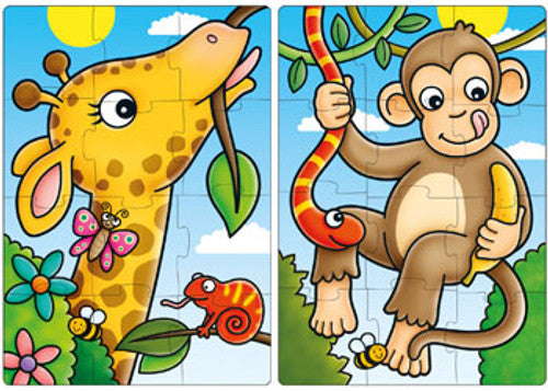 Orchard Toys Jigsaw - First Jungle Friends 2 x 12 pc