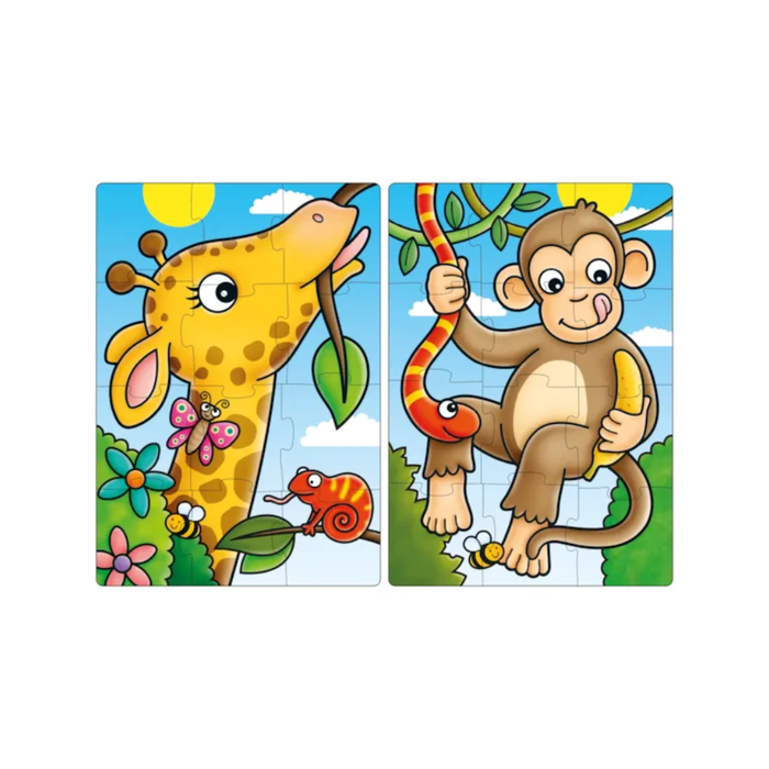Orchard Toys Jigsaw - First Jungle Friends 2 x 12 pc