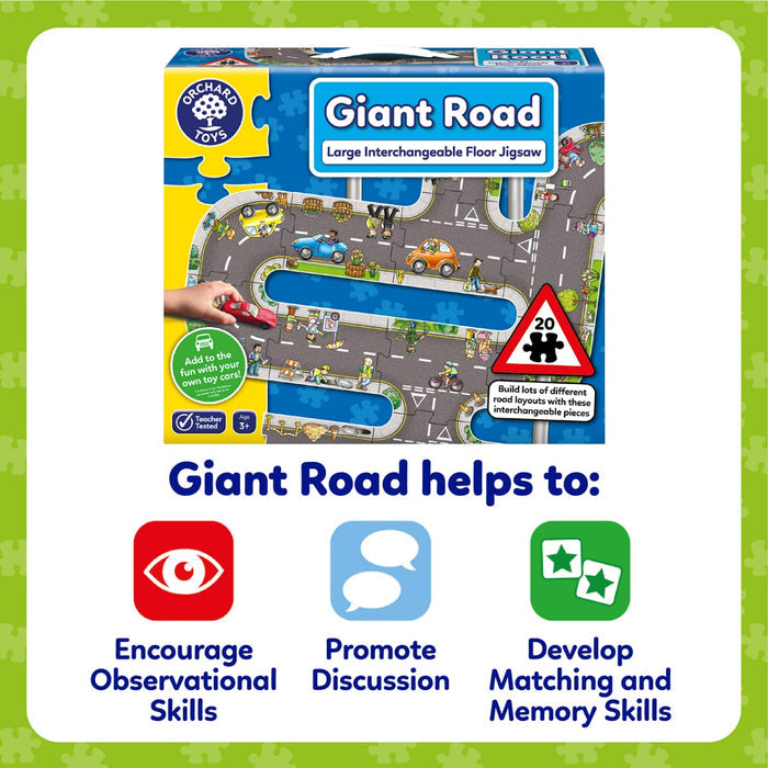 Orchard Toys Jigsaw - Giant Road Floor Jigsaw 20