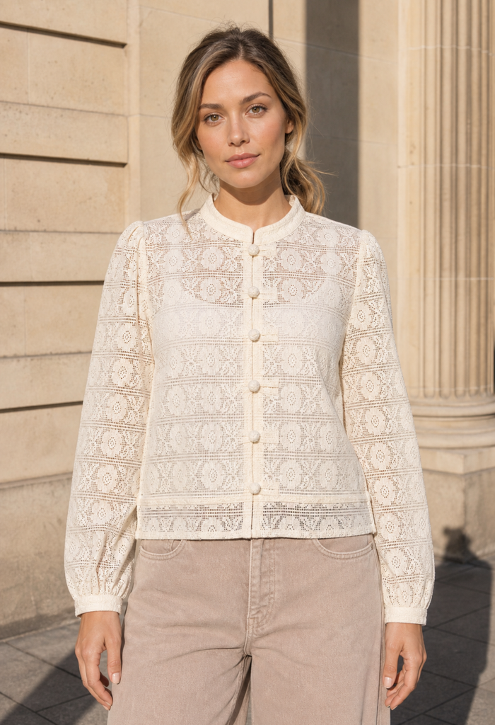 Oriental Style Lace Top