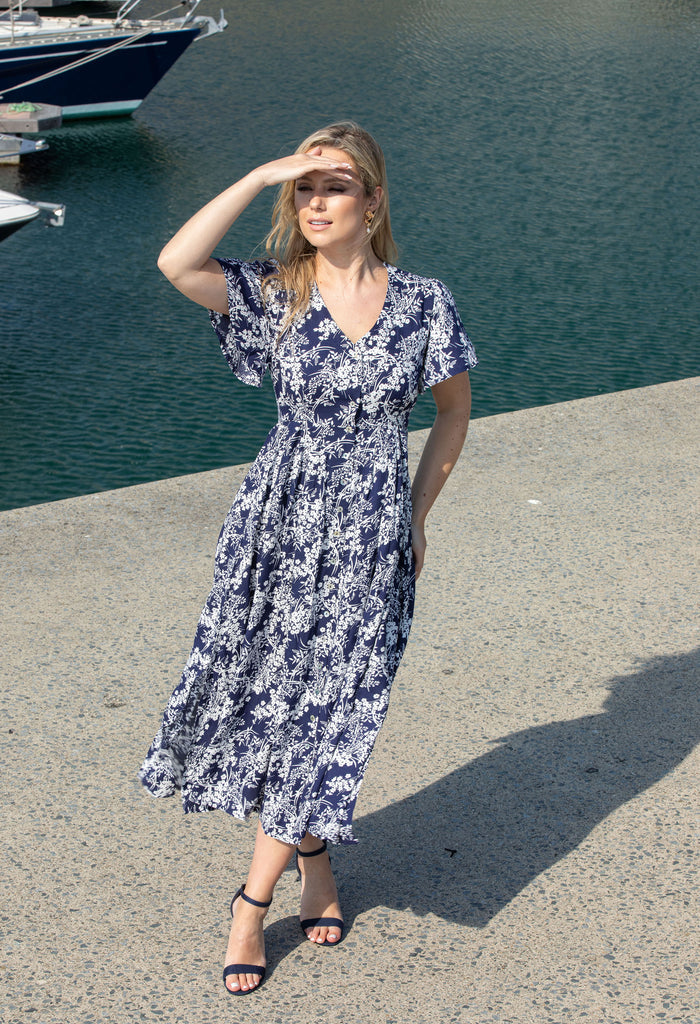 Oyo Floral Midi Dress
