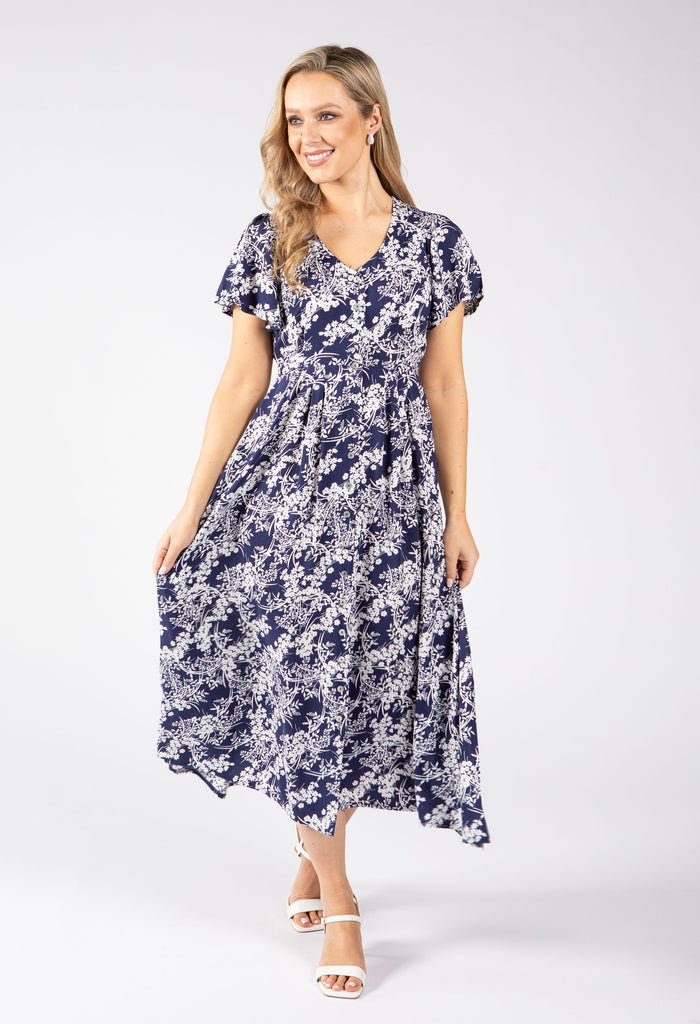 Oyo Floral Midi Dress