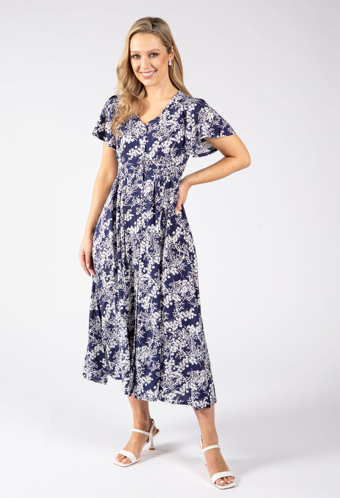 Oyo Floral Midi Dress