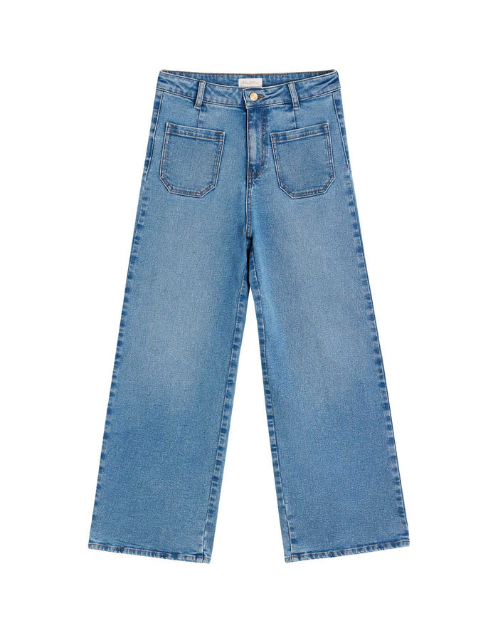 pantalon jane lightblue PULLIN en coton