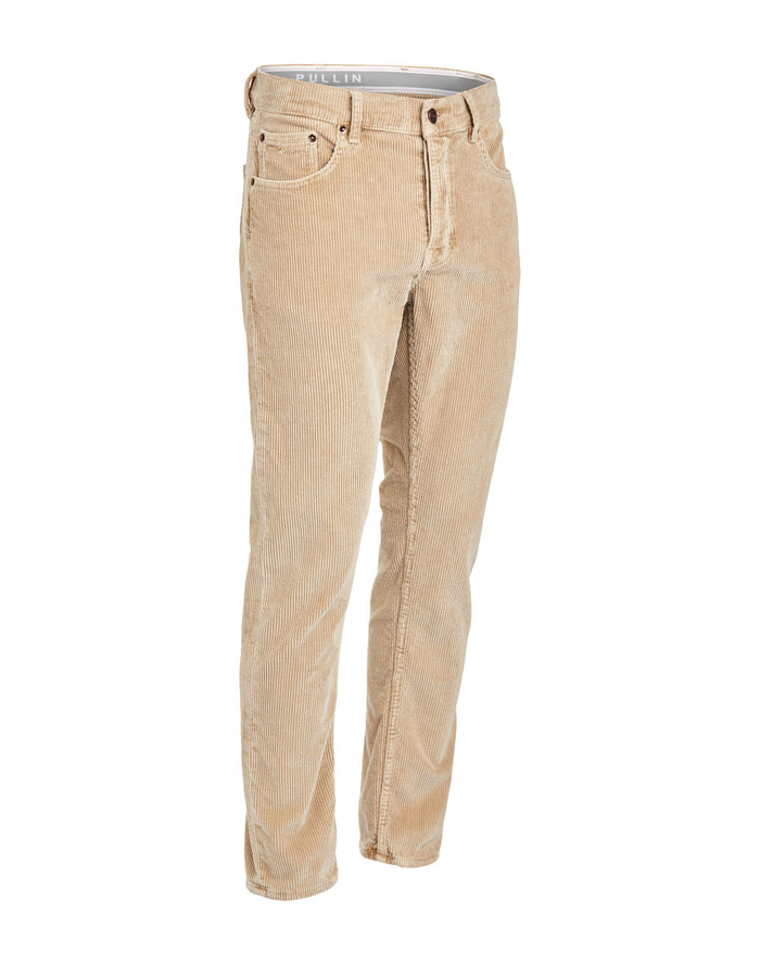 pantalon regular cream PULLIN en coton
