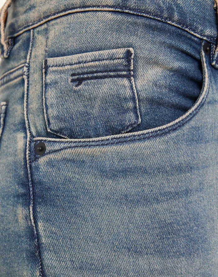 pantalon straight griffin PULLIN en coton