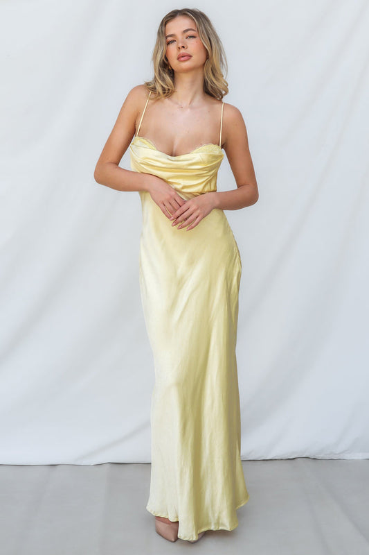 Payne Maxi Dress - Yellow - Runway Goddess