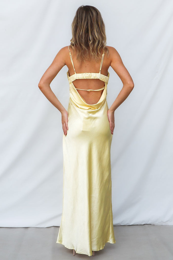 Payne Maxi Dress - Yellow - Runway Goddess