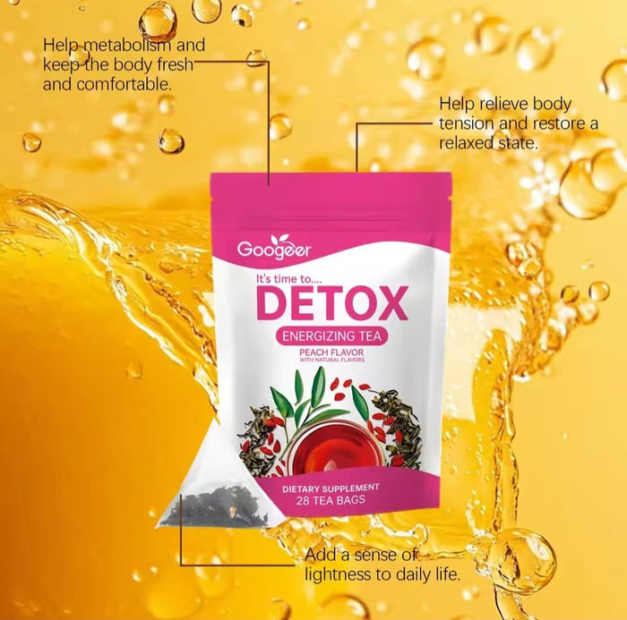 Peach Detox Tea - 12 all natural ingredients - 28 Tea Bags