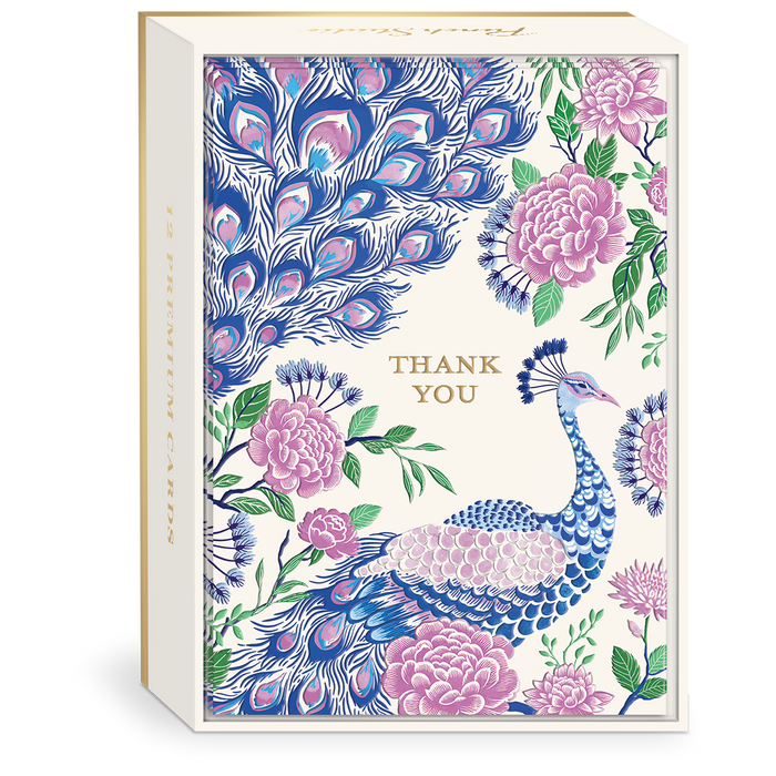 Peacock Thank You Boxed Notes