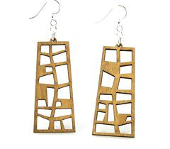 Pearl Harbor Museum window design earrings, eco-friendly jewelry made in USA