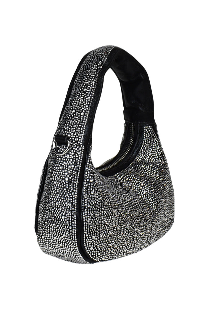 PETA + JAIN Mira Bag - Black Diamante - Runway Goddess