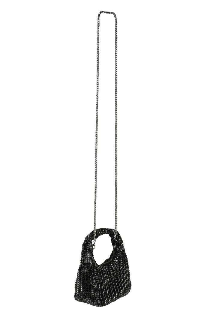 PETA + JAIN Precious Bag - Black Diamante - Runway Goddess
