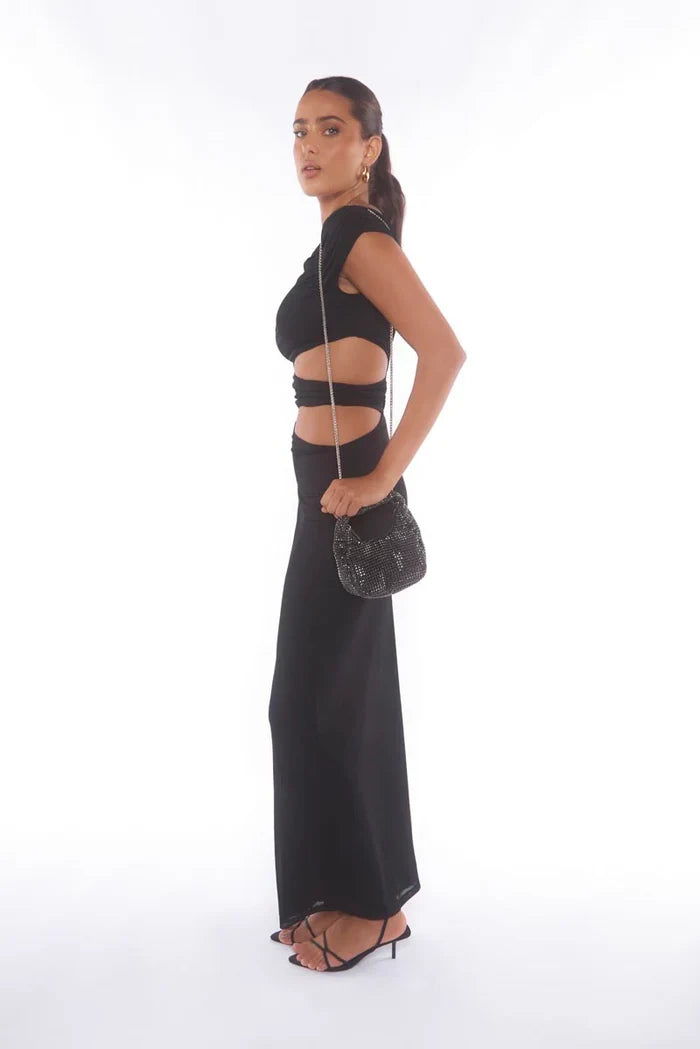 PETA + JAIN Precious Bag - Black Diamante - Runway Goddess