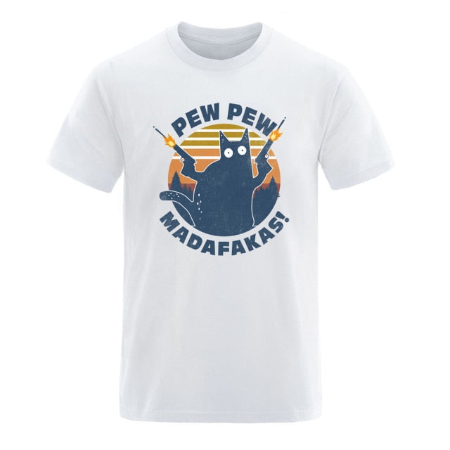 Pew Pew Madafakas Mens Cotton T-shirts